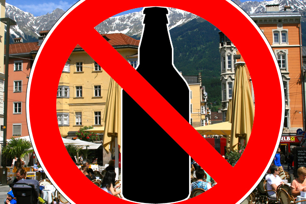 Alkoholverbot Innsbruck