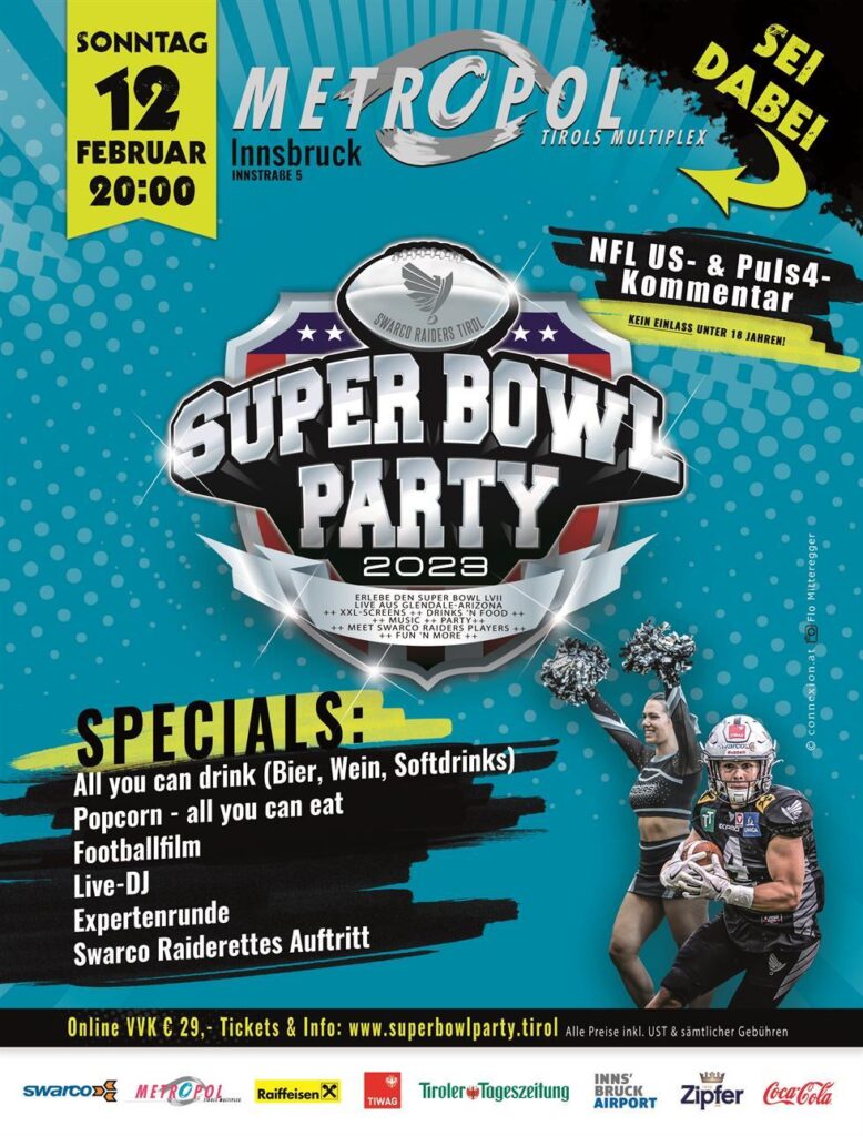 Super Bowl Party Innsbruck 2023